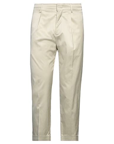 PAOLO PECORA Casual trouser Beige 49% Viscose, 47% Cotton, 4% Elastane
