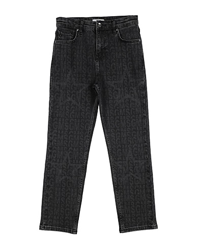 MSGM Denim pants Black 98% Cotton, 2% Elastane