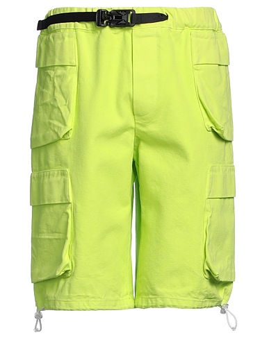 BONSAI Shorts & Bermuda Lime green 99% Virgin Wool, 1% Elastane