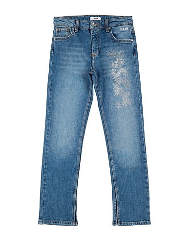 MSGM Denim pants Blue 98% Cotton, 2% Elastane