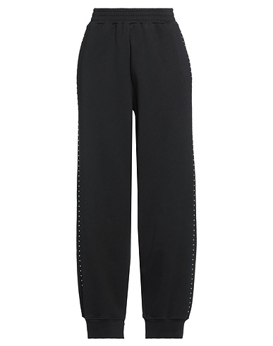 MM6 MAISON MARGIELA Casual pants Black 100% Cotton, Elastane, Aluminum