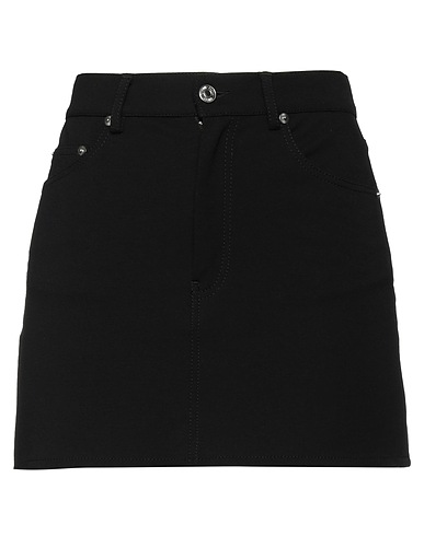 GRIFONI Mini skirt Black 69% Viscose, 25% Polyamide, 6% Elastane