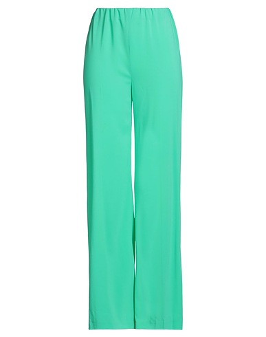 JUCCA Casual trouser Emerald green 95% Viscose, 5% Elastane