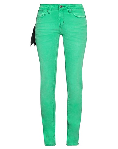 ONE GREEN ELEPHANT Denim pants Green 98% Cotton, 2% Elastane