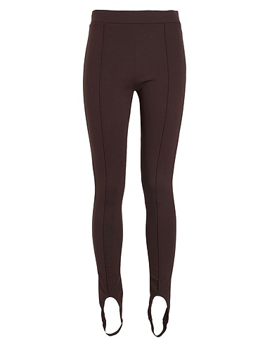 8 by YOOX レギンス JERSEY STIRRUP LEGGINGS
 ダークブラウン レーヨン 72% / 再生ポリアミド 24% / ポリウレタン 4%