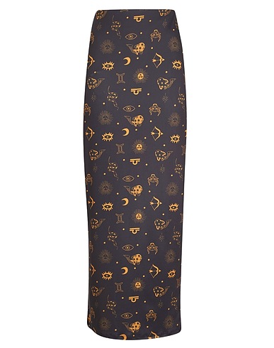 8 by YOOX Long skirt MULTICOLOR LONG SKIRT
 Lead 95% Recycled polyamide, 5% Elastane