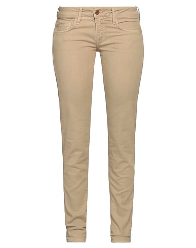 TRAMP Denim trousers Beige 68% Cotton, 29% Polyester, 3% Elastane