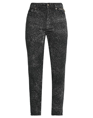 VERSACE JEANS COUTURE Casual trouser Black 98% Cotton, 2% Elastane