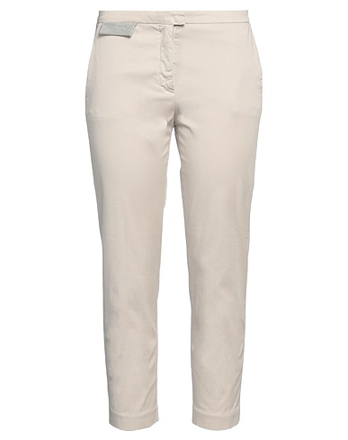 FABIANA FILIPPI Pantalone Beige 98% Cotone, 2% Elastan, Ottone