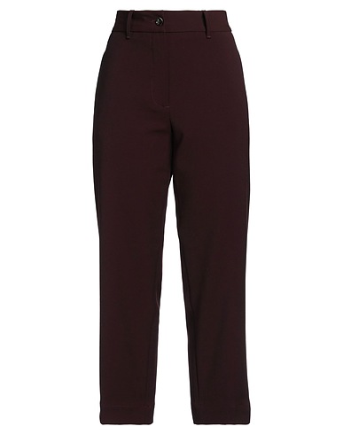 NINE IN THE MORNING Casual trouser Burgundy 57% Polyester, 36% Viscose, 7% Elastane