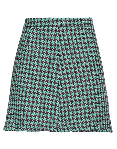 VANESSA SCOTT Mini skirt Green 80% Polyester, 20% Wool