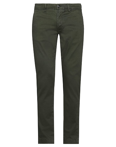 LIU •JO MAN Casual trouser Military green 98% Cotton, 2% Elastane
