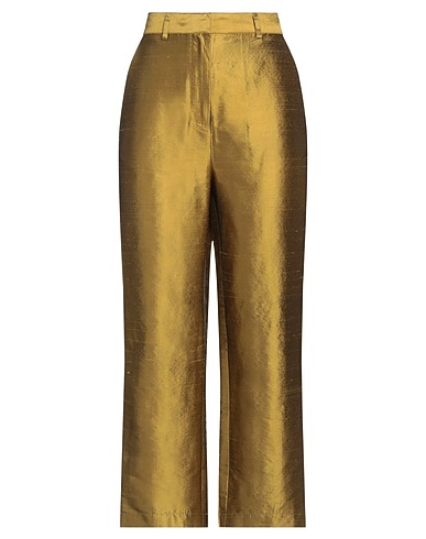 WEILI ZHENG Casual trouser Sand 100% Silk