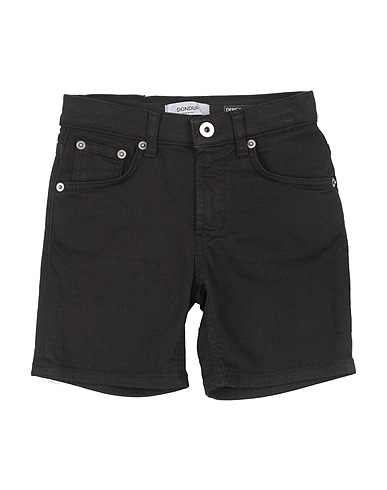 DONDUP Denim shorts Black 92% Cotton, 6% Elastomultiester, 2% Elastane