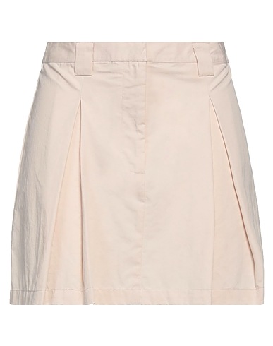 WEILI ZHENG Mini skirt Beige 100% Cotton