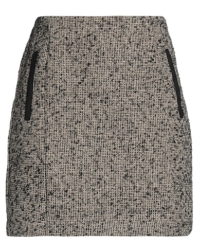 YAYA Mini skirt Black 80% Polyester, 20% Wool