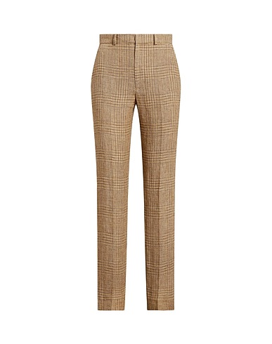 POLO RALPH LAUREN Casual pants GLEN PLAID LINEN TWEED PANT
 Beige 100% Linen