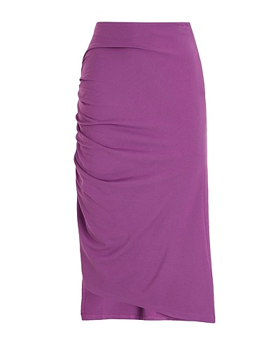 8 by YOOX Midi skirt VISCOSE MIDI SKIRT W/ SIDE GATHERING & SPLIT
VIOLA 72% Viscose, 24% Recycled polyamide, 4% Elastane