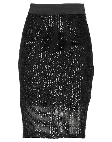 THINK Mini skirt Black 100% Polyester