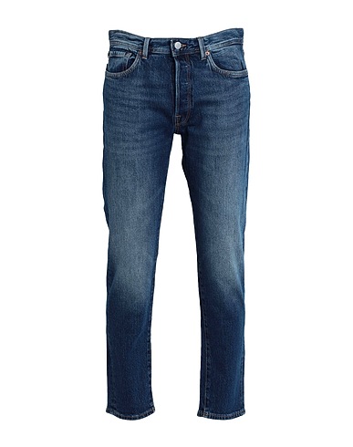 SELECTED HOMME Denim trousers Blue 50% Organic cotton, 49% Cotton, 1% Elastane