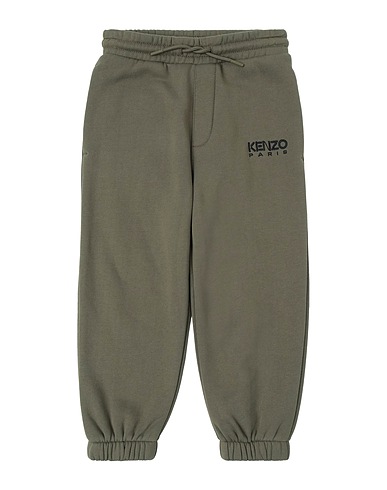 KENZO KIDS Pantalone Verde militare 84% Cotone, 16% Poliestere
