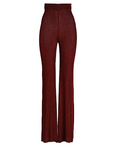 DEL CORE Pantalone Rosso 83% Viscosa, 17% Fibra di metallo