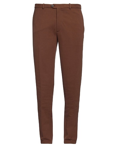 CIRCOLO 1901 Casual trouser Brown 95% Cotton, 5% Elastane
