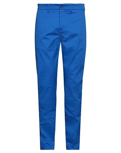 HARMONT & BLAINE Casual trouser Bright blue 98% Cotton, 2% Elastane