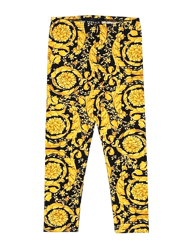 VERSACE YOUNG 레깅스 블랙 94% 코튼, 6% 엘라스테인