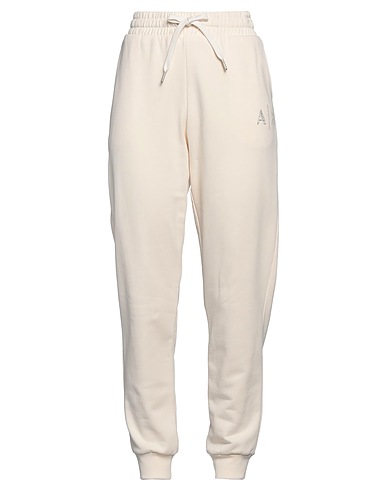 ARMANI EXCHANGE Athletic pant Off white 100% Cotton, Elastane