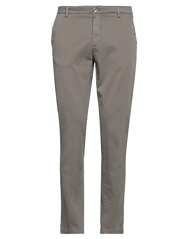 AGLINI Casual trouser Khaki 97% Cotton, 3% Elastane