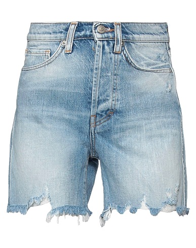 VICOLO Denim shorts Blue 100% Cotton