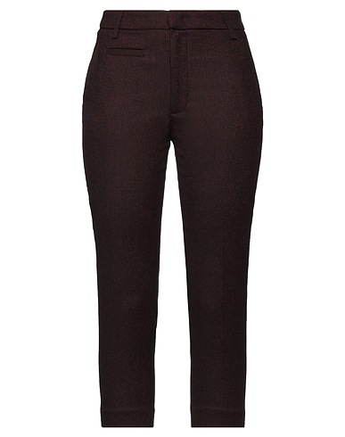 DONDUP Casual trouser Burgundy 34% Polyester, 33% Viscose, 32% Wool, 1% Elastane
