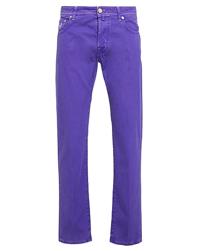 JACOB COHЁN 5-pocket Purple 100% Cotton