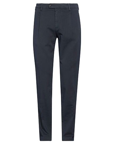 BRO SHIP Casual pants Navy 98% Cotton, 2% Elastane