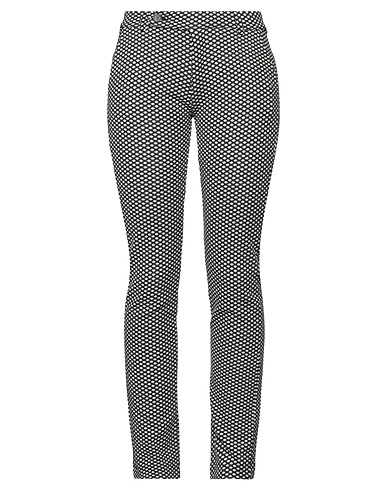MR MASSIMO REBECCHI Casual trouser Black 50% Polyester, 39% Cotton, 9% Polyamide, 2% Elastane