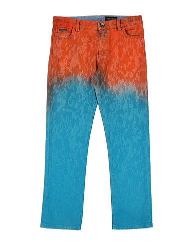 DOLCE&GABBANA Denim trousers Orange 98% Cotton, 2% Elastane, Polyester