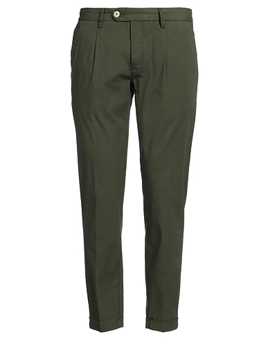 TWENTY-ONE by ANTONIO CARNEVALE Pantalone Verde militare 100% Cotone