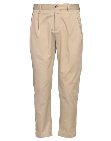PAOLO PECORA Pantalone Beige 97% Cotone, 3% Elastan