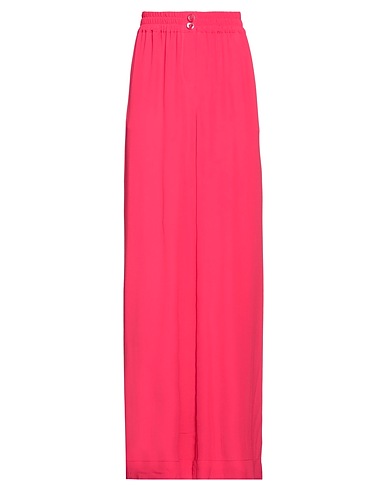 SEMICOUTURE Pantalone Fucsia 65% Acetato, 35% Seta