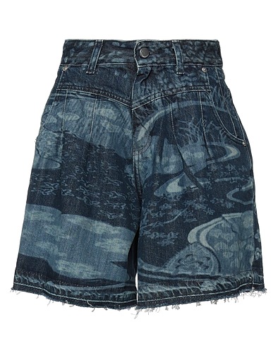 REDValentino Denim shorts Blue 100% Cotton