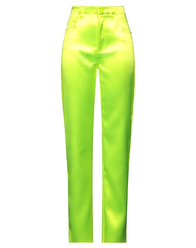 SPORTMAX Casual trouser Lime green 100% Polyester