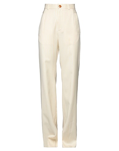 VIVIENNE WESTWOOD Casual trouser Beige 97% Virgin Wool, 3% Cotton