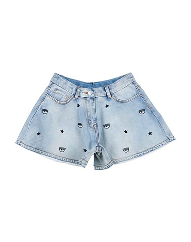 CHIARA FERRAGNI Shorts jeans Blu 70% Cotone, 26% Poliestere, 2% Elastan, 2% Viscosa