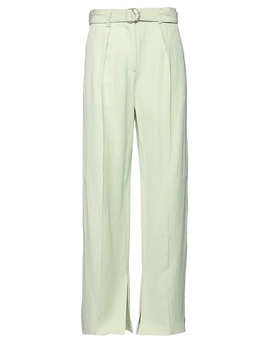 JIL SANDER Pantalone Verde salvia 75% Viscosa, 25% Lino