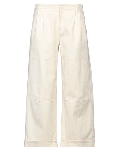 ETRO Casual trouser Ivory 98% Cotton, 2% Elastane