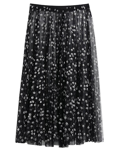 REDValentino Midi skirt Black 100% Polyamide