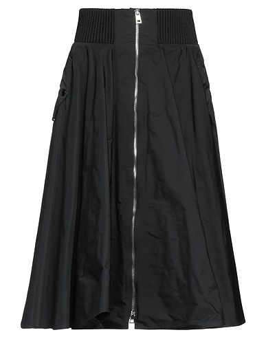REDValentino Midi skirt Black 100% Polyester, Polyamide, Elastane