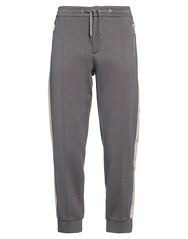 EMPORIO ARMANI Pantalone Grigio 100% Modal, Lana, Poliestere