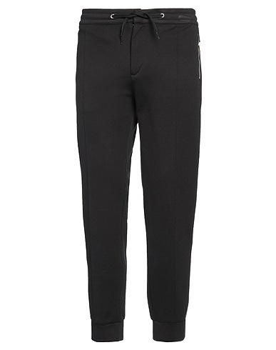 EMPORIO ARMANI Pantalone Nero 100% Modal, Lana, Poliestere